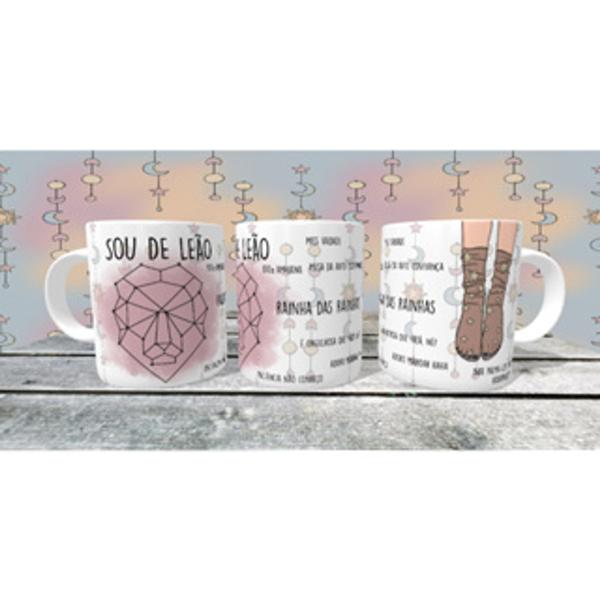 Imagem de Caneca Porcelana Xícara Personalizada Leão Signo Horóscopo- MEGA OFERTA!