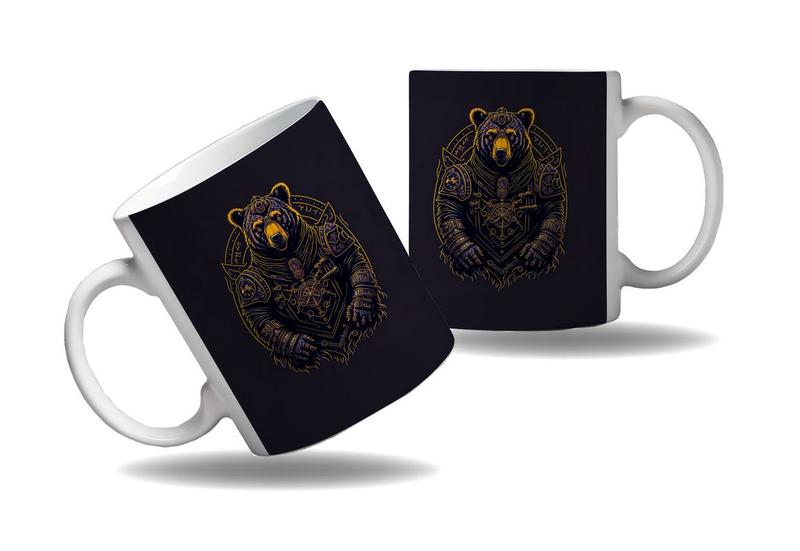 Imagem de Caneca Presente Geek Nerd Tecno Vapor Steampunk Urso Marrom