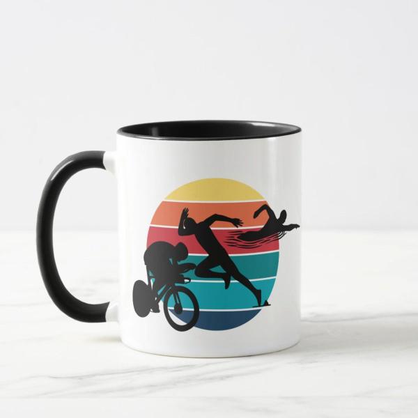 Imagem de Caneca Presente para Atleta Corrida Natação Ciclismo Triatlo