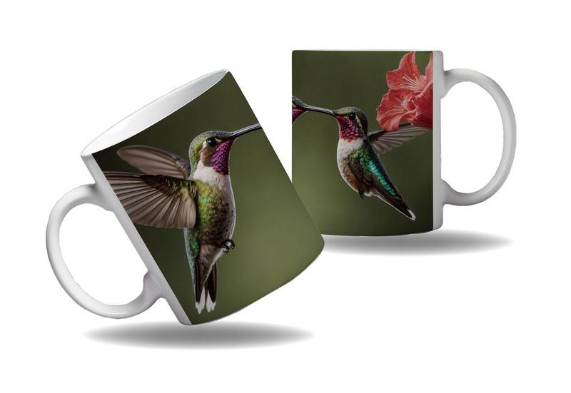 Imagem de Caneca Presente Pássaros Aves Beija Flor Natureza Beleza 1