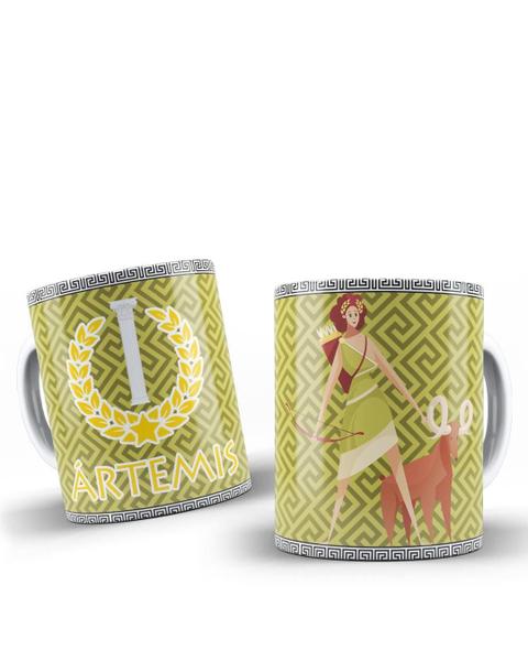 Imagem de Caneca Presente Porcelana 325Ml Tema Deusa Do Olímpo Ártemis