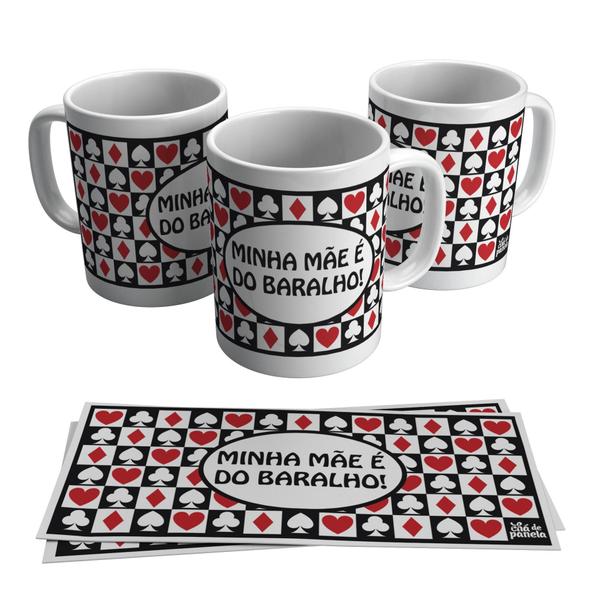 Imagem de Caneca Presente Porcelana 325Ml Tema Mãe Do Baralho