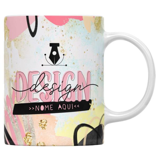 Imagem de Caneca profissão design personalizado com nome presente