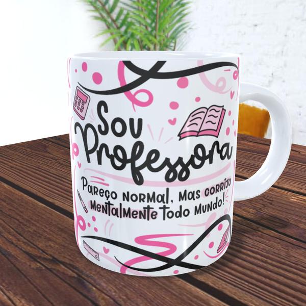 Imagem de Caneca   Profissões Professor e professora