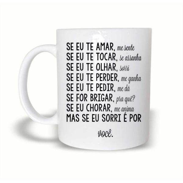 Imagem de Caneca Projota Mulher Se Eu Te Amar de Plástico Rígido