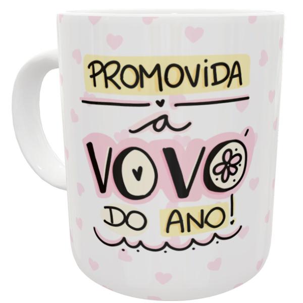 Imagem de Caneca promovida a vovó do ano presente dia dos avós fofo