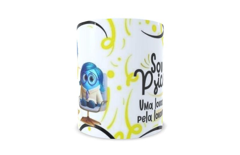 Imagem de Caneca Psicóloga Divertidamente De Porcelana