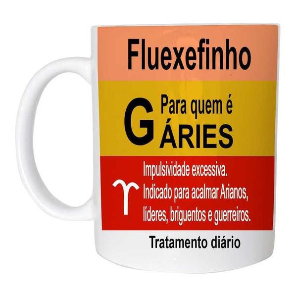 Imagem de Caneca Remédio Quem É Do Signo De Áries de Plástico Rígido