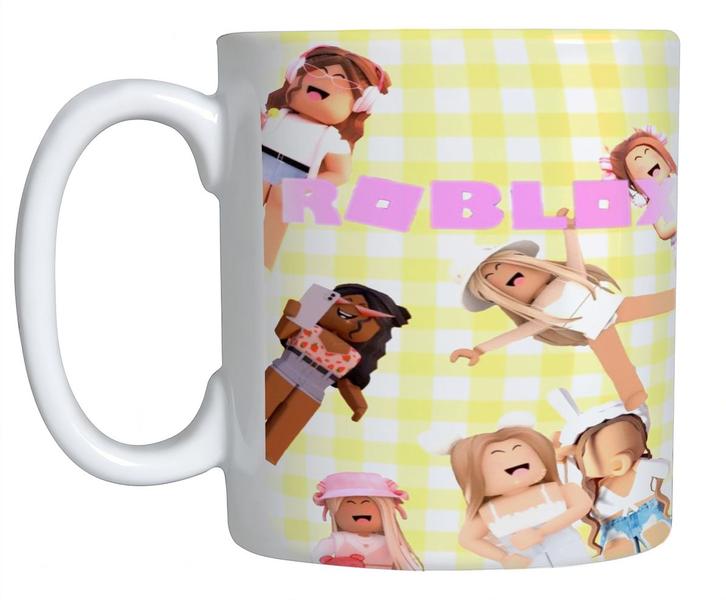 Imagem de Caneca Roblox Menina de Porcelana 325 ML Para Presente