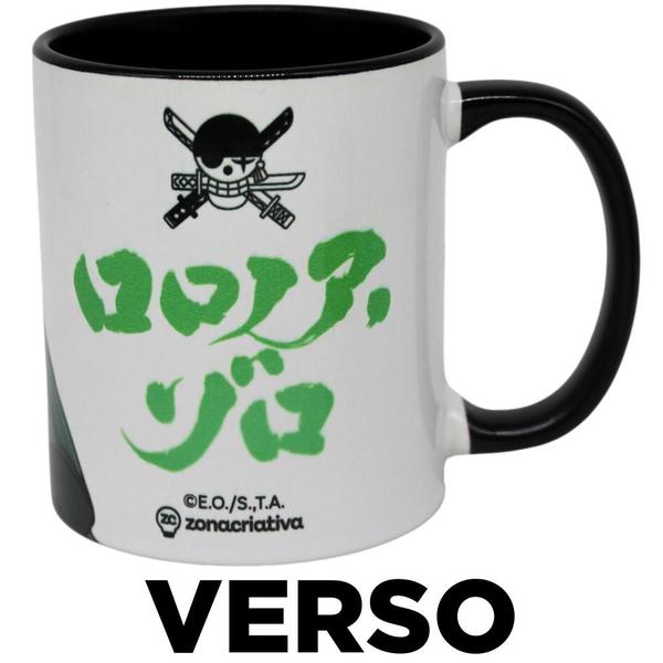 Imagem de Caneca Roronoa Zoro Porcelana 350ml Oficial One Piece Toei