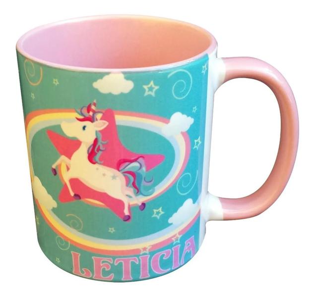 Imagem de Caneca Rosa Personalizada Unicórnio Encantado