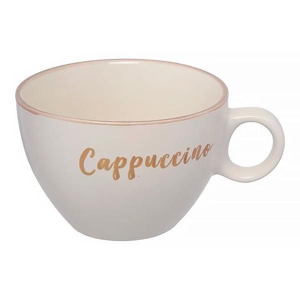 Imagem de Caneca Rustic Jumbo Cappuccino em Cerâmica Bege 440ml JGCH046BG - Hausktaft