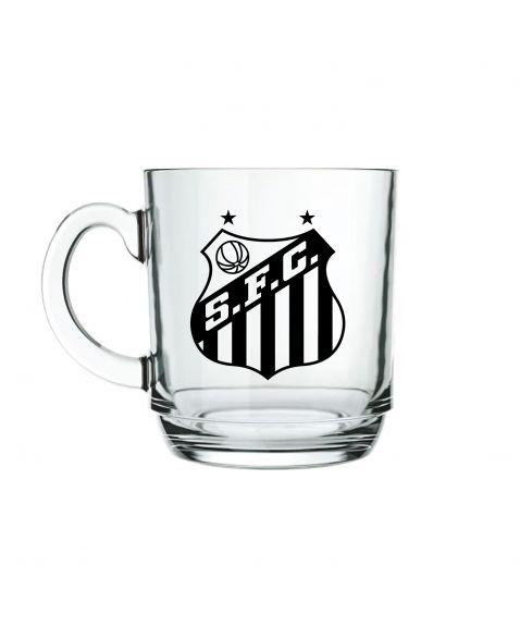 Imagem de Caneca Santos em Vidro 300ml - Allmix