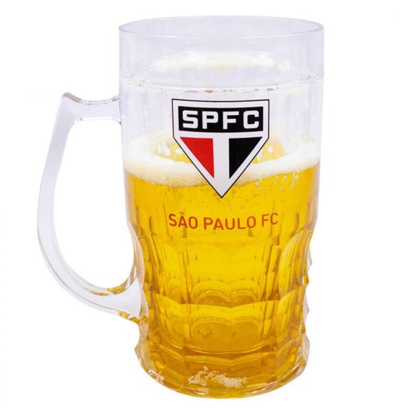 Caneca São Paulo Cerveja 400 ML - 8825-2-B - MILENO Imagem de Caneca São Paulo Cerveja 400 ML - 8825-2-B