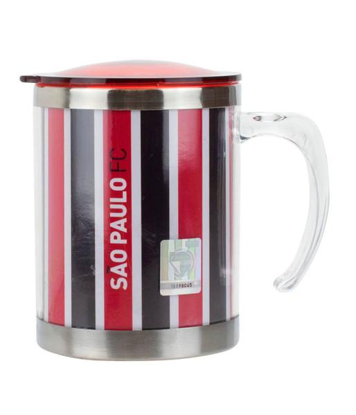 Imagem de Caneca São Paulo Fc Oficial Térmica Inox Com Tampa Time 450ml