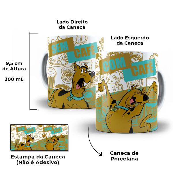 Imagem de Caneca Scooby Doo Com Café Sem Café Porcelana Personalizada