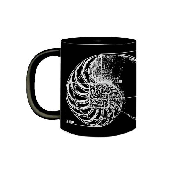 Imagem de Caneca Sequência de Fibonacci Matemática Proporção Aurea