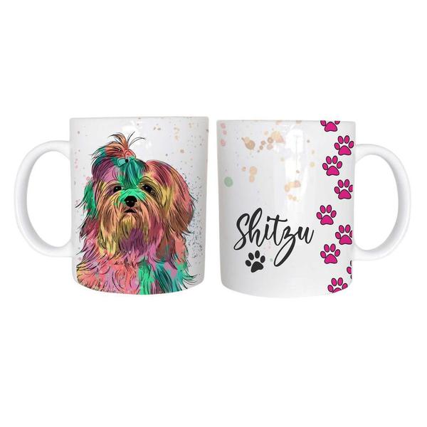 Imagem de Caneca Shitzu 2 Pet Cachorro de Plástico Rígido