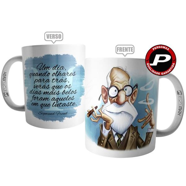 Imagem de Caneca Sigmund Freud - Frase Luta Psicologia - Presente para Psicólogo e Psicóloga