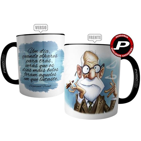 Imagem de Caneca Sigmund Freud - Frase Luta Psicologia - Presente para Psicólogo e Psicóloga