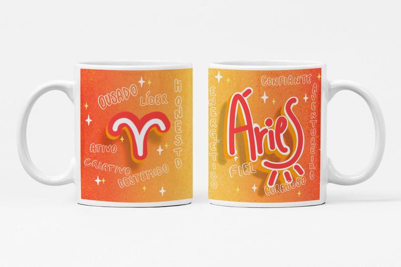 Imagem de Caneca Signo Áries Modelo 3