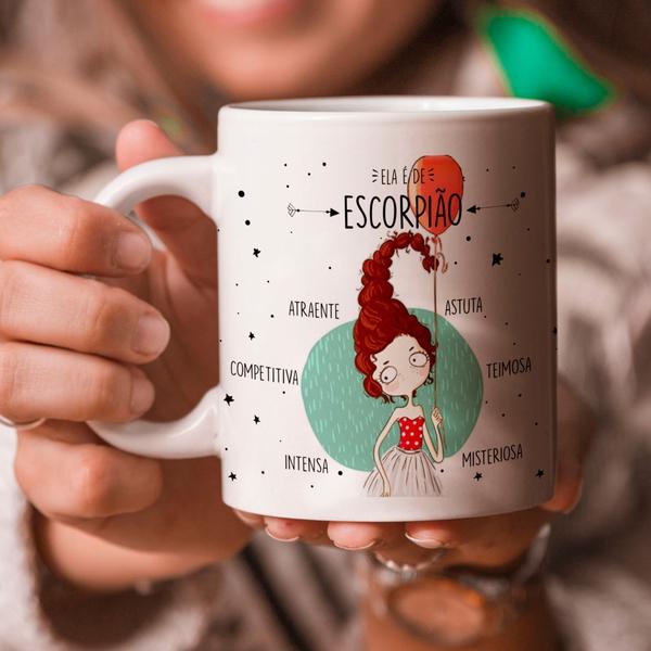 Imagem de Caneca  Signos - Ela é de Escorpião