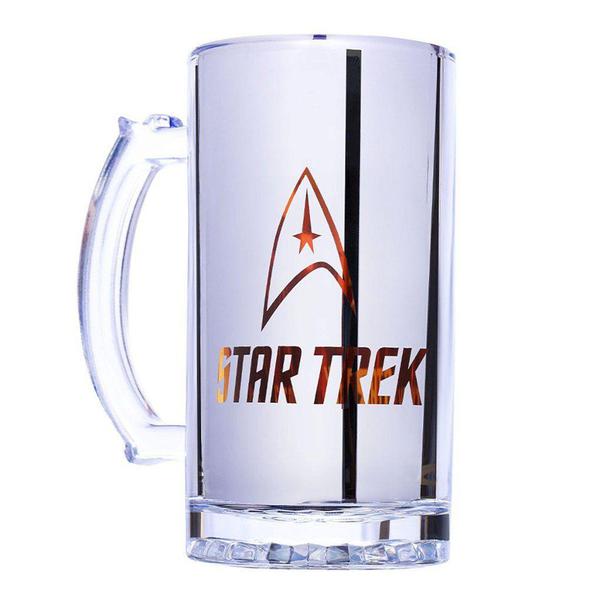 Imagem de Caneca Star Trek De Chopp De Vidro Eletrostática 450ml Oficial Paramount - Zona Criativa