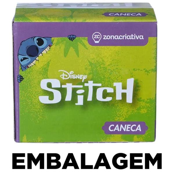 Imagem de Caneca Stitch Formato 3D 450ml Alça Dupla Oficial Disney - Zona Criativa