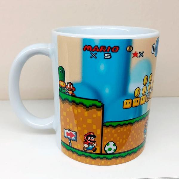 Imagem de Caneca Super Mario World Screen Game