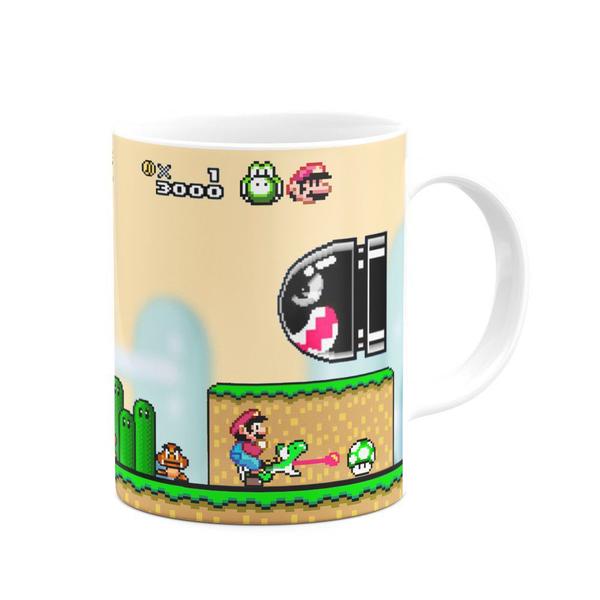 Imagem de Caneca Super Mario World Screen Game