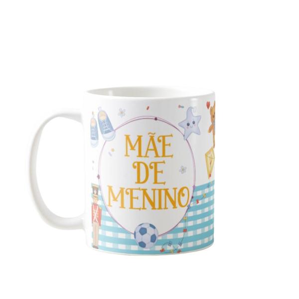 Imagem de Caneca Surpresa Anunciar Gravidez - Mãe De Menino