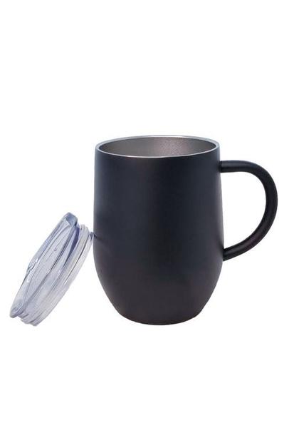 Imagem de Caneca Tampa Termica Inox Viagem Bebida Quente Parede Dupla