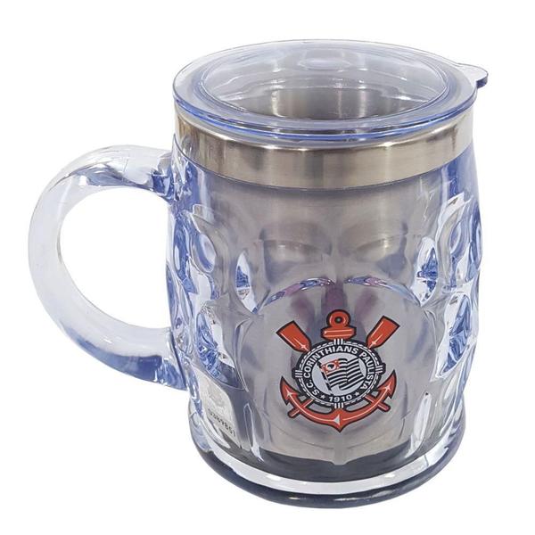 Imagem de Caneca Term. Chopp Corinthians Com Tampa 500 Ml - Mileno