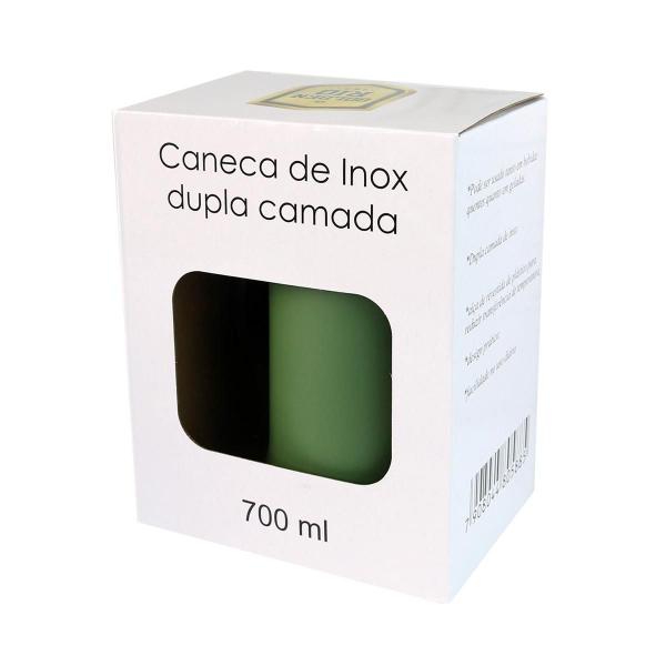 Imagem de Caneca térmica aço inoxidável dupla camada sem tampa 700ml