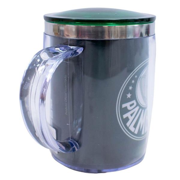 Imagem de Caneca Térmica Arredondada Com Tampa 450ml - Palmeiras