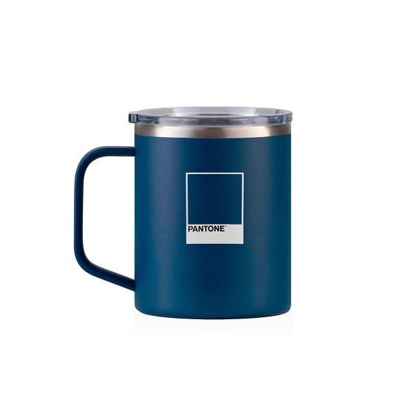 Imagem de Caneca Térmica Azul Marinho Com Tampa 370ml Kouda