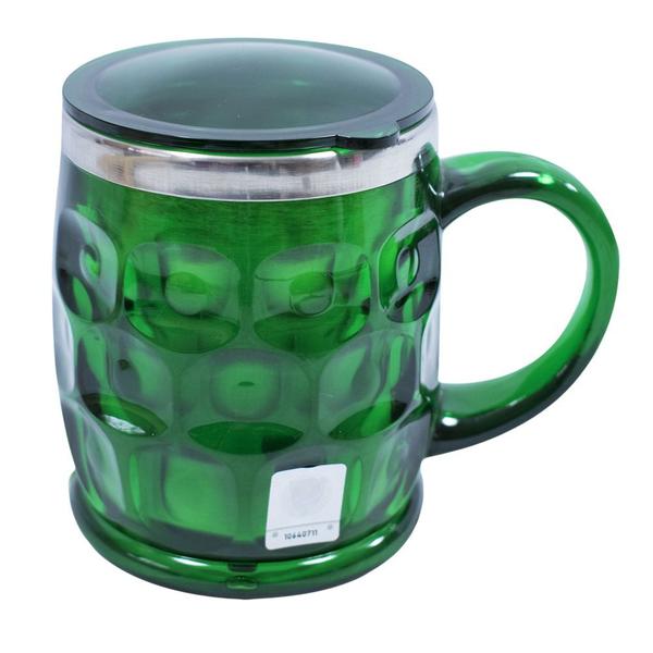 Imagem de Caneca Térmica Brasão Metal Verde 500Ml Palmeiras