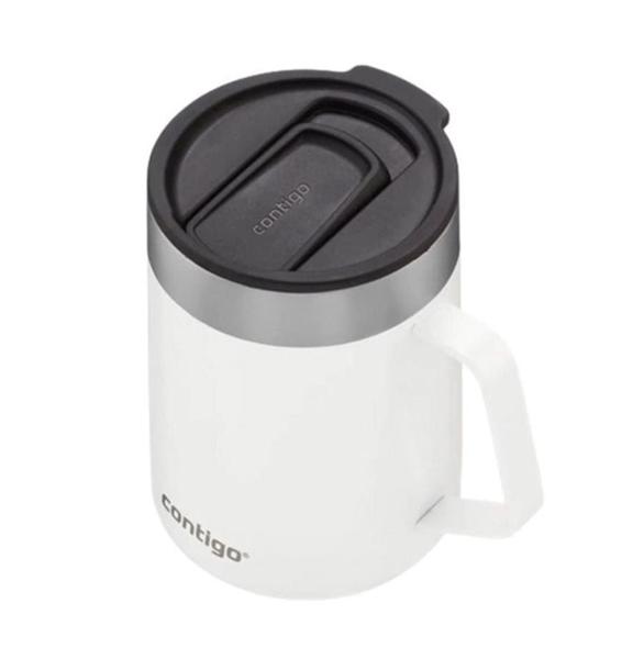 Imagem de Caneca Térmica com Tampa 414ml Quente e Frio Contigo Branca