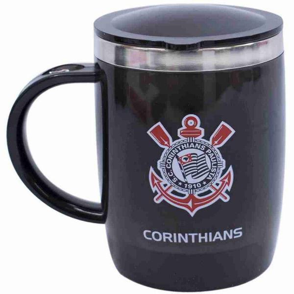 Imagem de Caneca Térmica Com Tampa 450ml - Corinthians