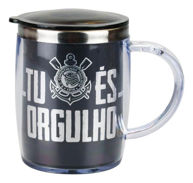 Imagem de Caneca Térmica Com Tampa 450ml - Corinthians