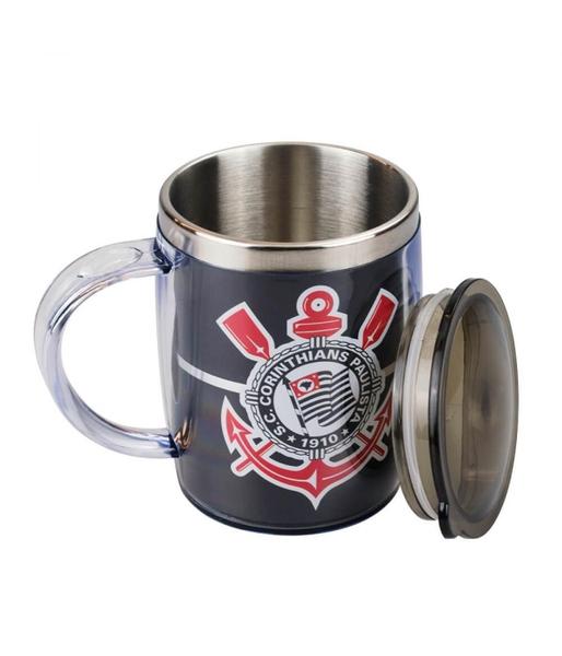 Imagem de Caneca Térmica Com Tampa 450Ml - Corinthians