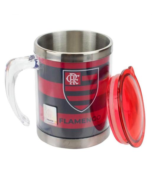 Imagem de Caneca Térmica Com Tampa 450Ml - Flamengo