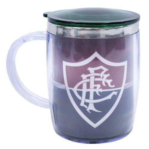 Imagem de Caneca Térmica Com Tampa 450ml - Fluminense Faixa