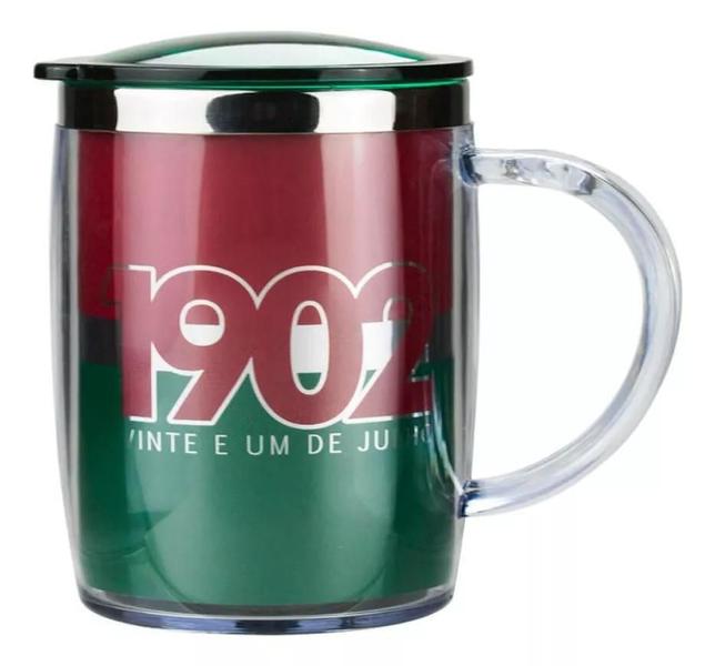 Imagem de Caneca Térmica Com Tampa 450ml - Fluminense