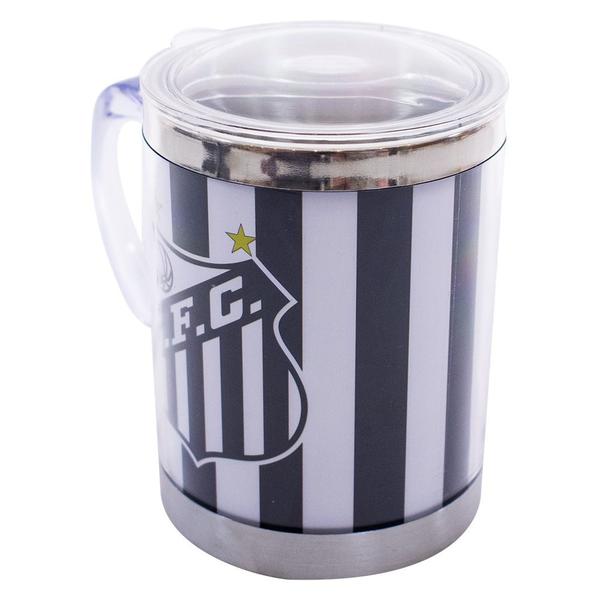 Imagem de Caneca Térmica Com Tampa 450ml Listrada - Santos