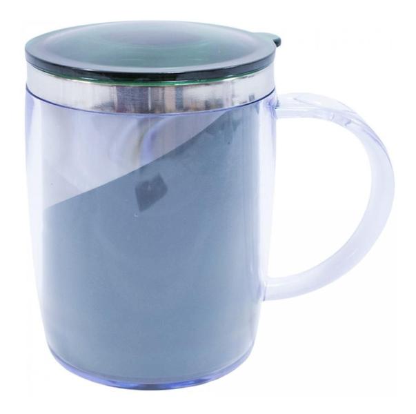 Imagem de Caneca Térmica Com Tampa 450Ml Palmeiras Faixa