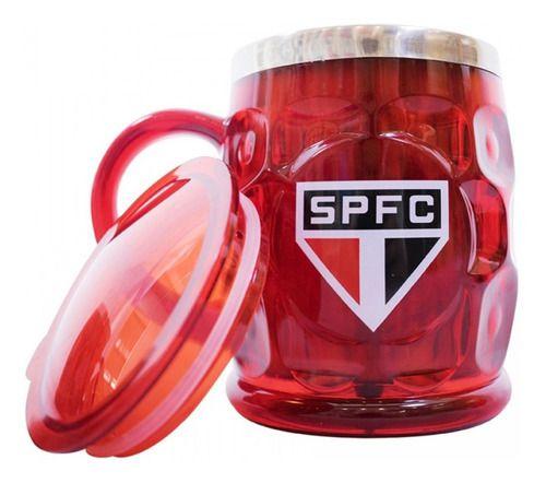 Imagem de Caneca Térmica Com Tampa 500ml - Spfc São Paulo Fc