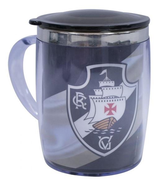 Imagem de Caneca Térmica Com Tampa Oficial 450ml Vasco Faixa