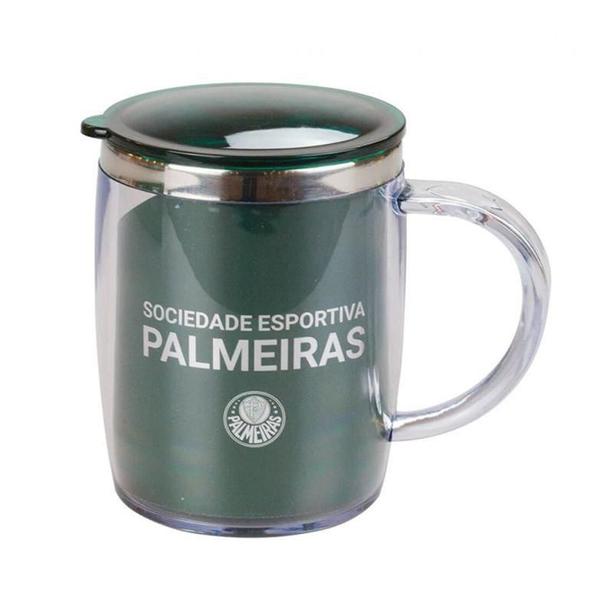 Imagem de Caneca Térmica Com Tampa Palmeiras 450ml Oficial