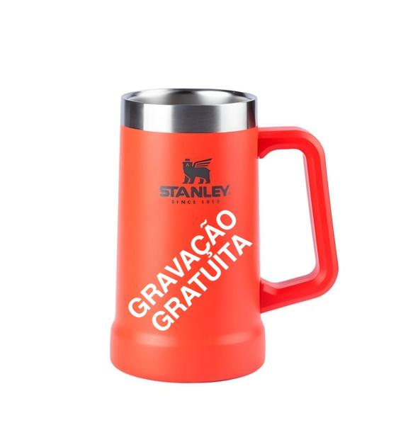 Imagem de Caneca térmica de cerveja stanley - flame-red